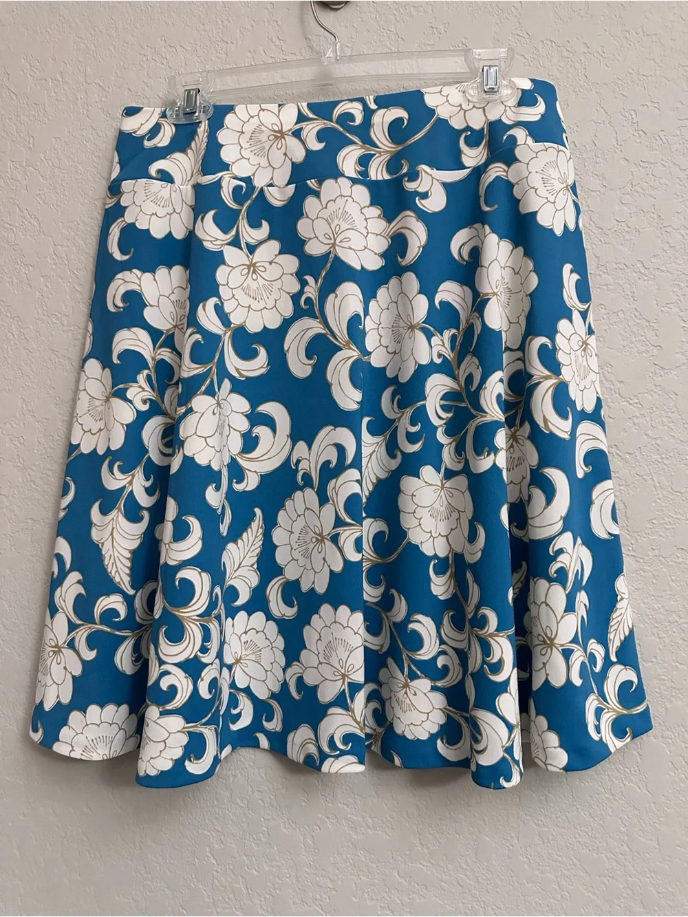 ANN TAYLOR A-line Floral Easy Care Skirt Womens Size Medium - Picture 3 of 5
